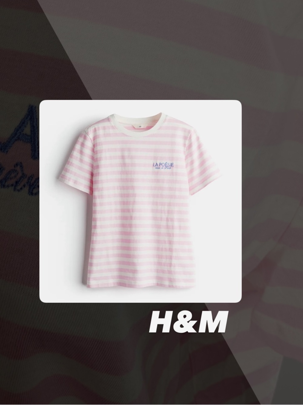 EUC H&M La Poésie Tee Shirt